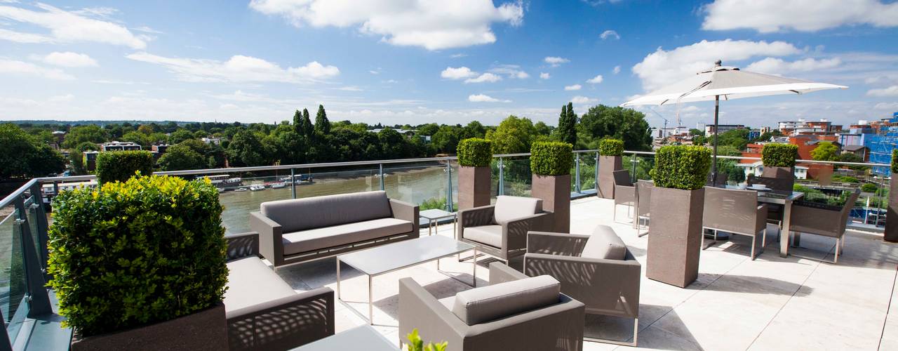 Kew Roof Terrace, Cameron Landscapes and Gardens Cameron Landscapes and Gardens رووف تراس