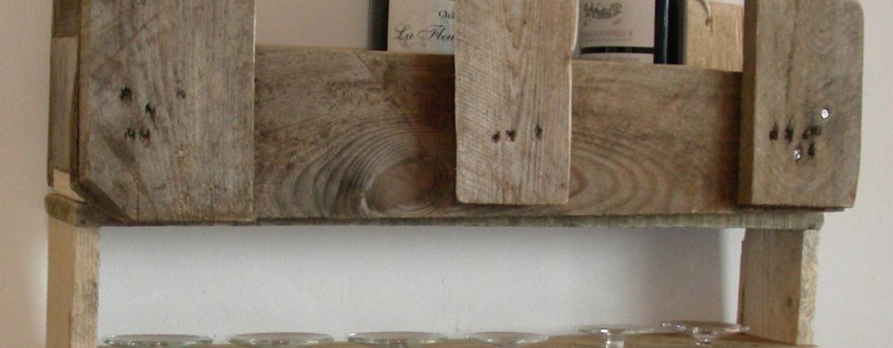 meubles en bois de palette et récup, Bois flotté de Gibus Bois flotté de Gibus ห้องครัว