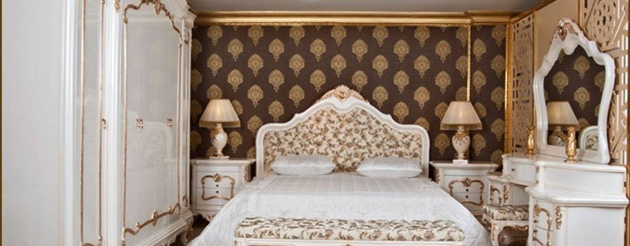 SAKURA KLASİK YATAK ODASI TAKIMI, Asortie Mobilya Dekorasyon Aş. Asortie Mobilya Dekorasyon Aş. Classic style bedroom