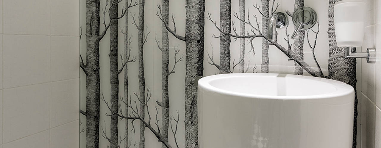 Kolorowy minimalizm, Pracownia Projektowa Poco Design Pracownia Projektowa Poco Design Minimalist bathroom