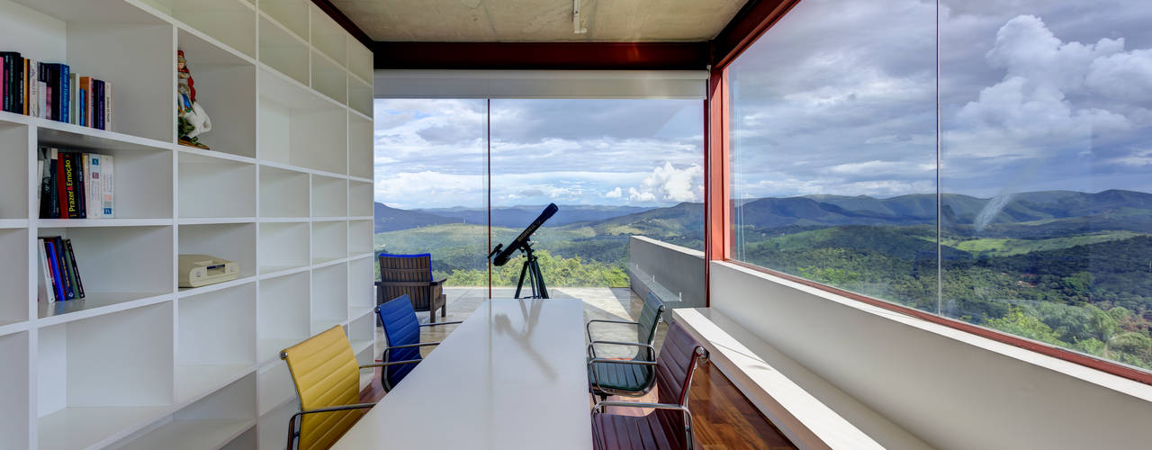 Casa das Gerais, Denise Macedo Arquitetos Associados Denise Macedo Arquitetos Associados Oficinas de estilo minimalista