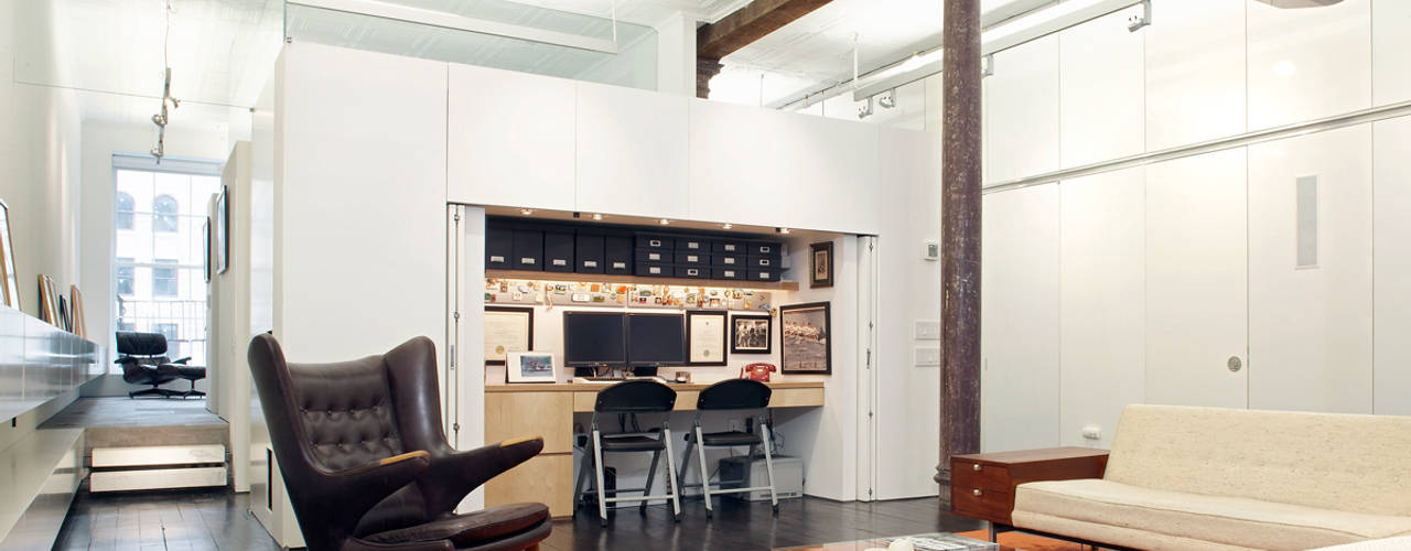 Greene Street Loft, Slade Architecture Slade Architecture Industriële studeerkamer