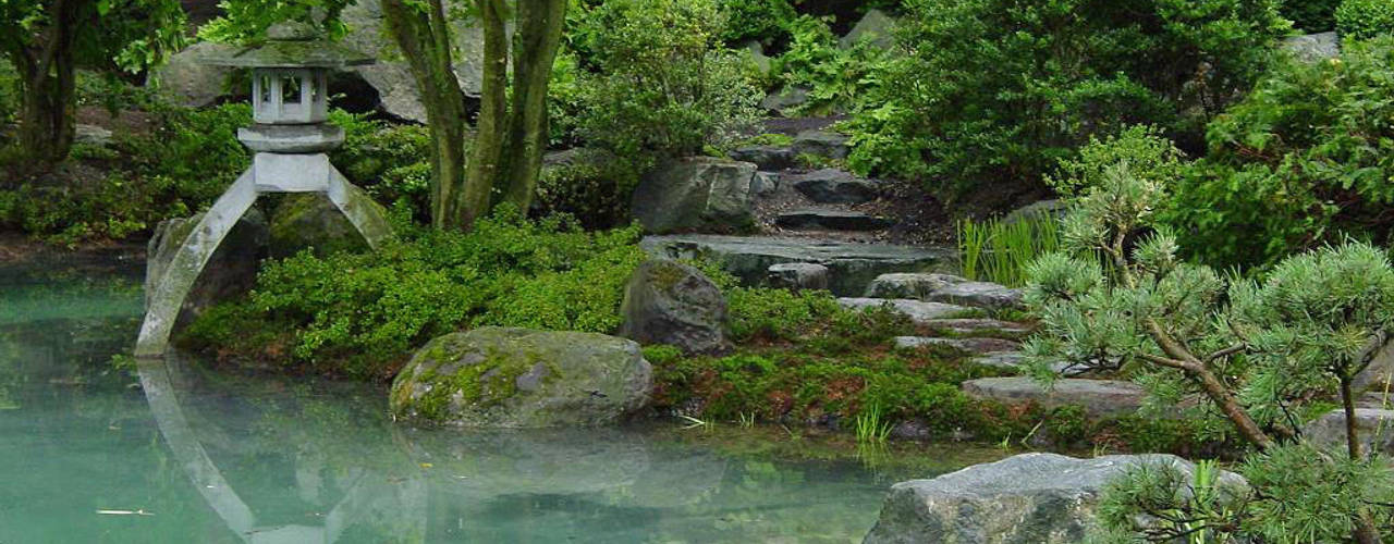 Altes im neuen Gewand - Sanierung einer Teichanlage in einem bestehenden japanischen Garten, Kokeniwa Japanische Gartengestaltung Kokeniwa Japanische Gartengestaltung حديقة