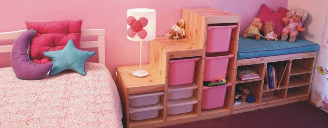Apartamento c/ 2 quartos - Cacém, Sintra, Traço Magenta - Design de Interiores Traço Magenta - Design de Interiores Modern nursery/kids room
