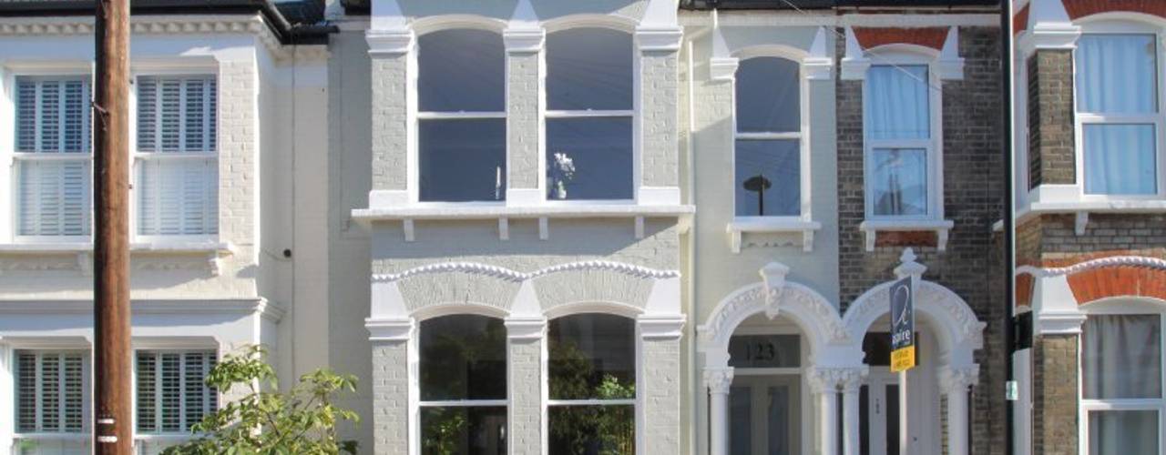 A Four-Bedroom Victorian House in Narbonne Avenue, Clapham, Bolans Architects Bolans Architects 클래식스타일 창문 & 문