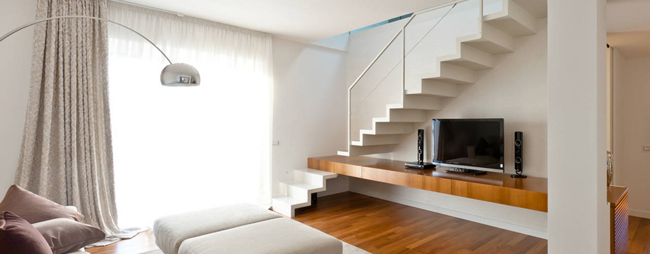 casa s_f, Andrea Stortoni Architetto Andrea Stortoni Architetto ห้องนั่งเล่น