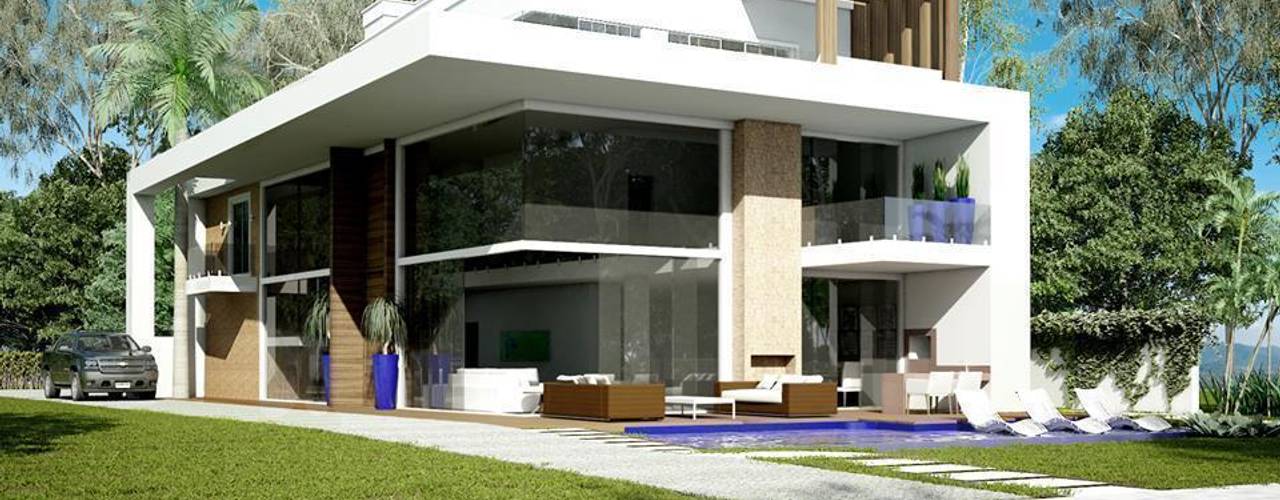 CASA COND. GOLF_ BALNEARIO CAMBORIÚ SC, TRAÇO FINAL ARQUITETURA E INTERIORES TRAÇO FINAL ARQUITETURA E INTERIORES منازل