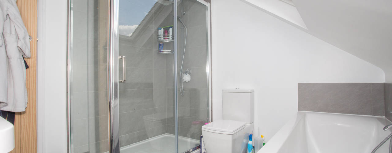 Bedroom Loft Conversion - London, LMB Loft Conversions LMB Loft Conversions Ванная комната в стиле модерн