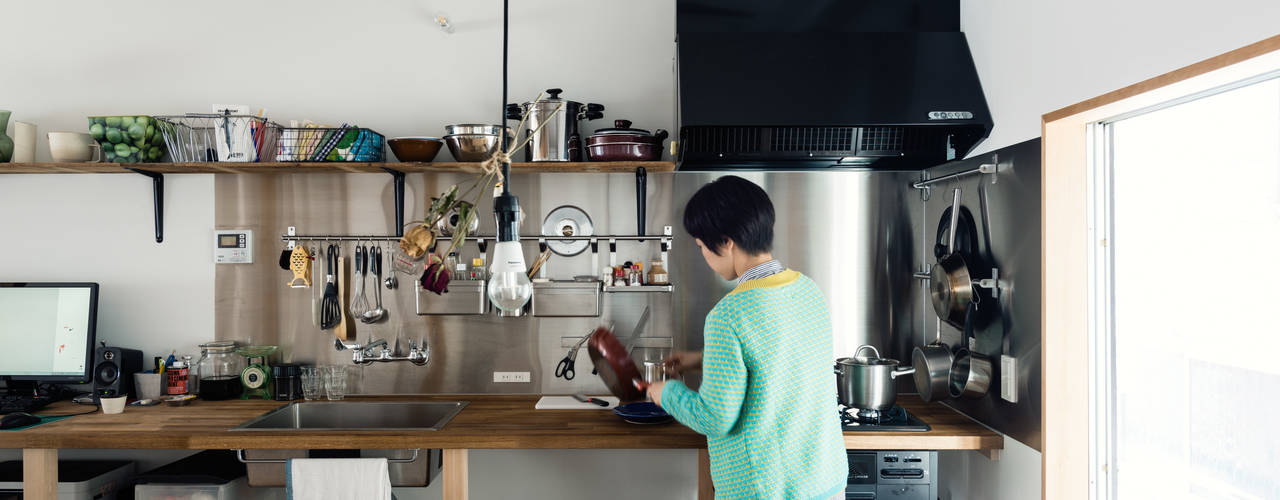 Re:Toyosaki, coil松村一輝建設計事務所 coil松村一輝建設計事務所 Kitchen