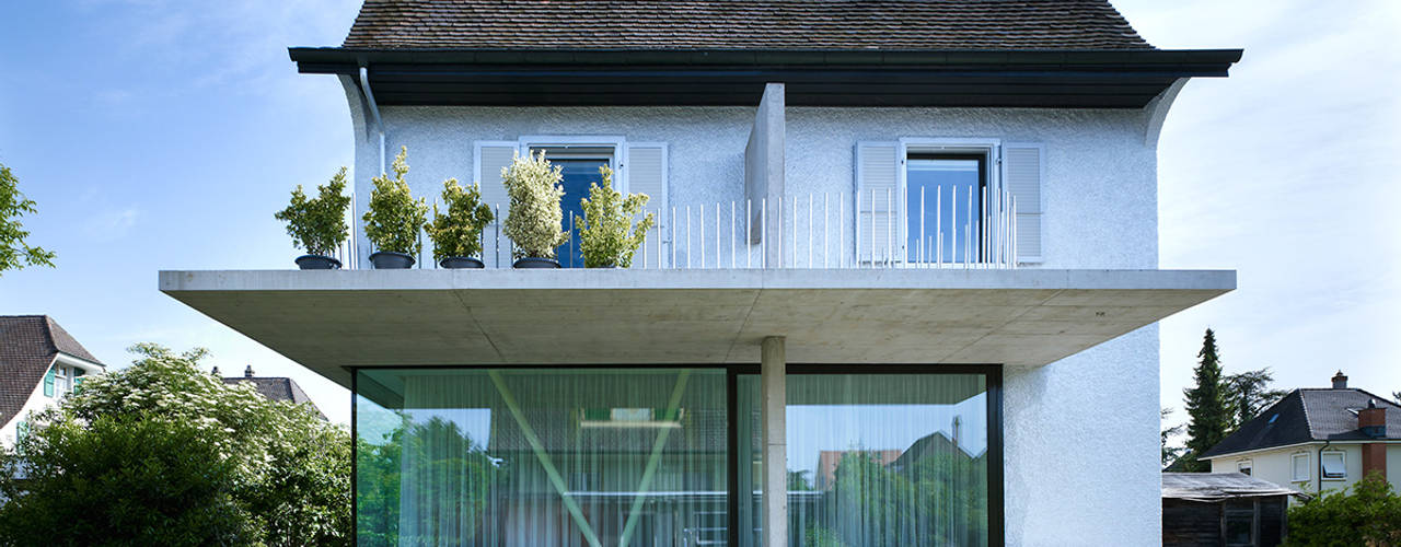 Wohnhaus Münchenstein, raeto studer architekten raeto studer architekten Villas