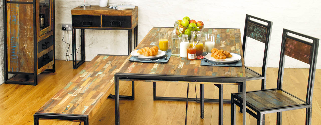 Reclaimed Wood, Harley & Lola Harley & Lola Eclectic style dining room