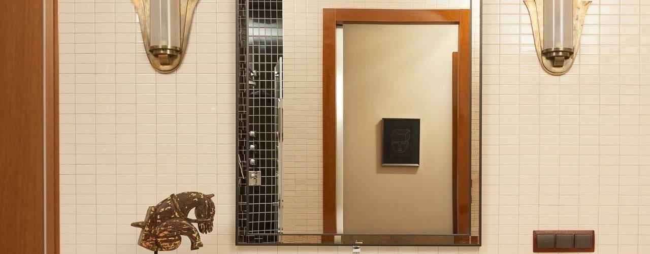Новое ар деко, МАРИНА БУСЕЛ интерьерный дизайн МАРИНА БУСЕЛ интерьерный дизайн Ванная комната в эклектичном стиле