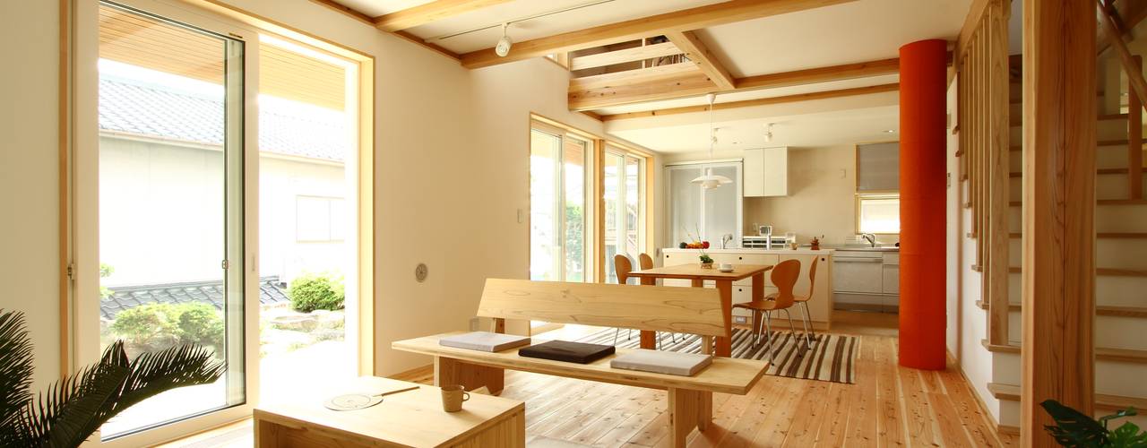 本山ドミノ, 有限会社 コアハウス 有限会社 コアハウス Asian style living room