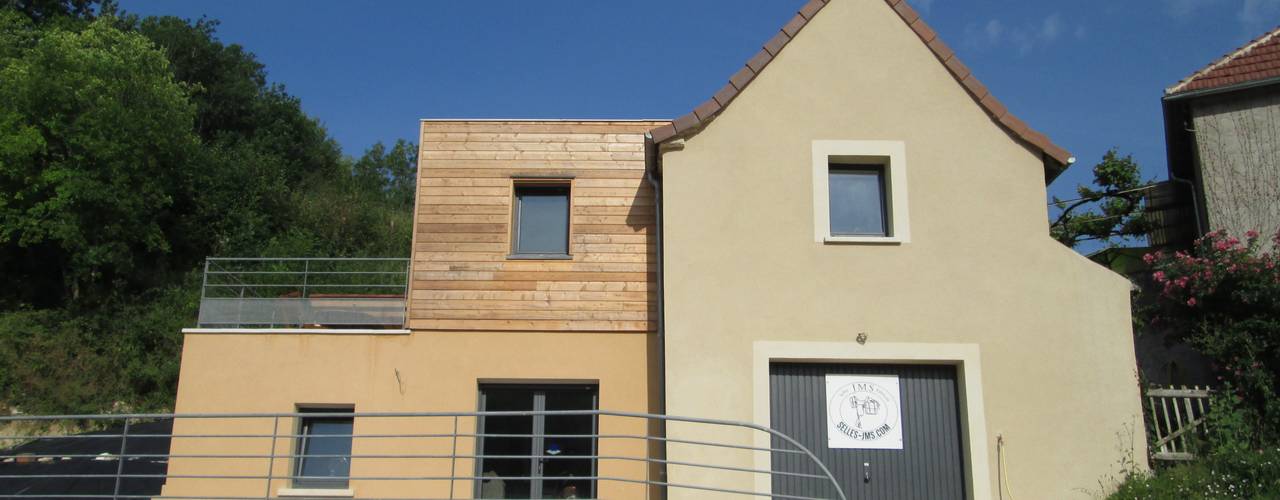 Extension et transformation d'une grange en logement à Labastide du Vert (46), LIARSOU et CONSTANT architectes DPLG LIARSOU et CONSTANT architectes DPLG Дома в стиле модерн