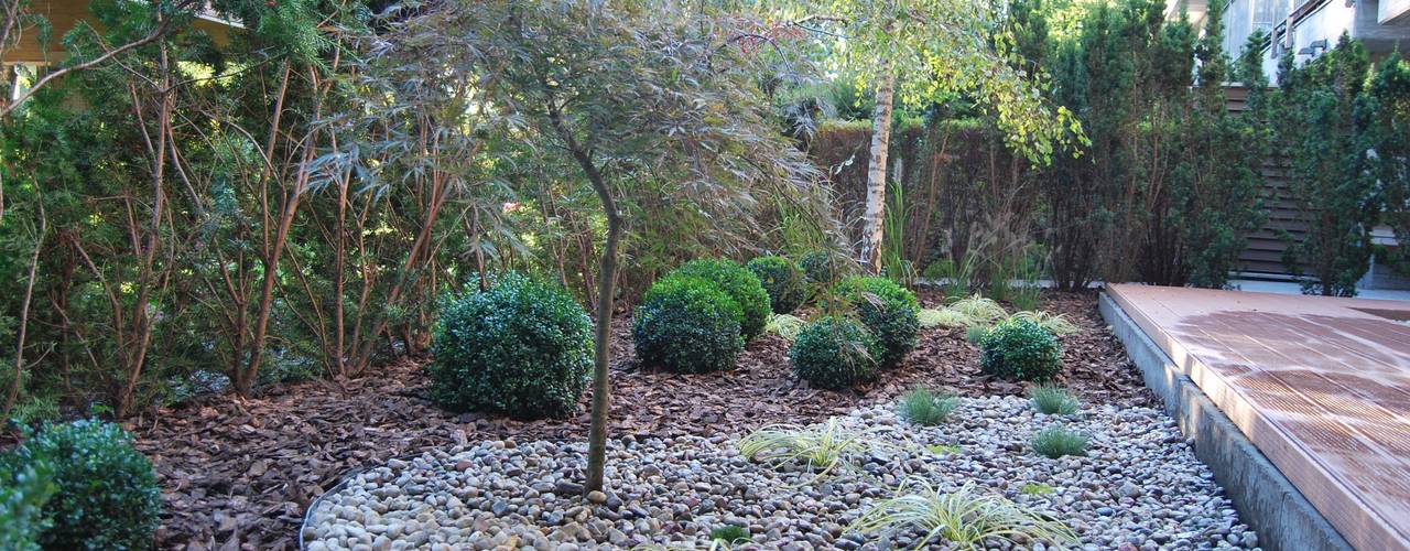 Ogród minimalistyczny ze strefą do medytacji, Ogrody Przyszłości Ogrody Przyszłości Minimalist style garden