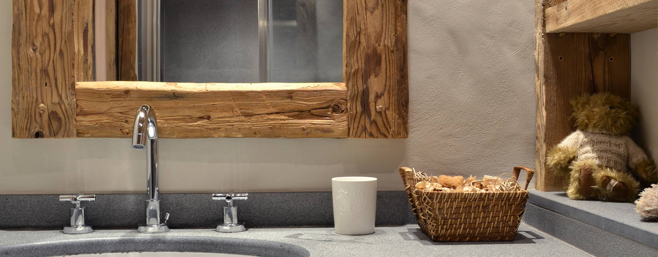 Chalet - Megeve Fr, Andrea Rossini Architetto Andrea Rossini Architetto Rustic style bathroom