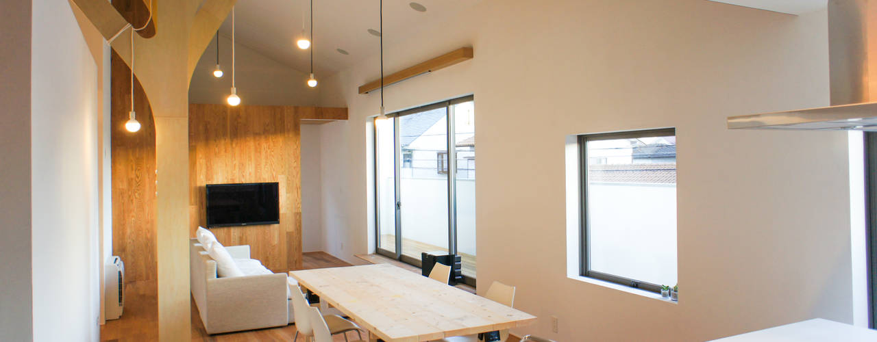 北沖洲のいえ, CALL SPACE DESIGN CALL SPACE DESIGN Modern dining room