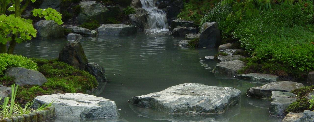 Wasser im Garten, Natur-Teiche, Schwimm-Teiche, Wasserfälle, Bachläufe, Tsukubai, japan-garten-kultur japan-garten-kultur حديقة