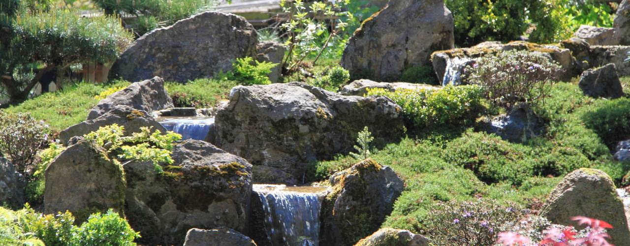 Wasser im Garten, Natur-Teiche, Schwimm-Teiche, Wasserfälle, Bachläufe, Tsukubai, japan-garten-kultur japan-garten-kultur Jardines de estilo asiático
