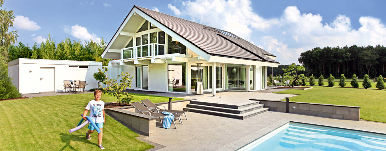 Realer Wohntraum am Niederrhein, DAVINCI HAUS GmbH & Co. KG DAVINCI HAUS GmbH & Co. KG Moderne huizen
