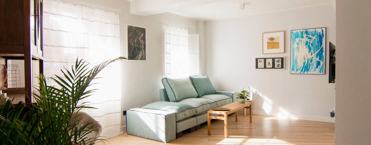 La reforma new-vintage de Gonzalo y Eva, Emmme Studio Interiorismo Emmme Studio Interiorismo Living room