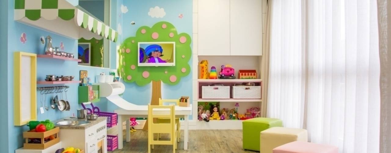 Brinquedoteca dos Sonhos - Sala de Estar Infantil, Carolina Burin & Arquitetos Associados Carolina Burin & Arquitetos Associados Nursery/kid’s room