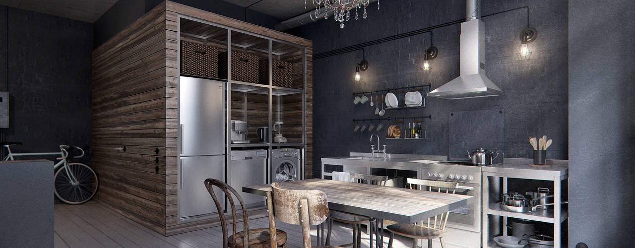 homify Industrial style kitchen