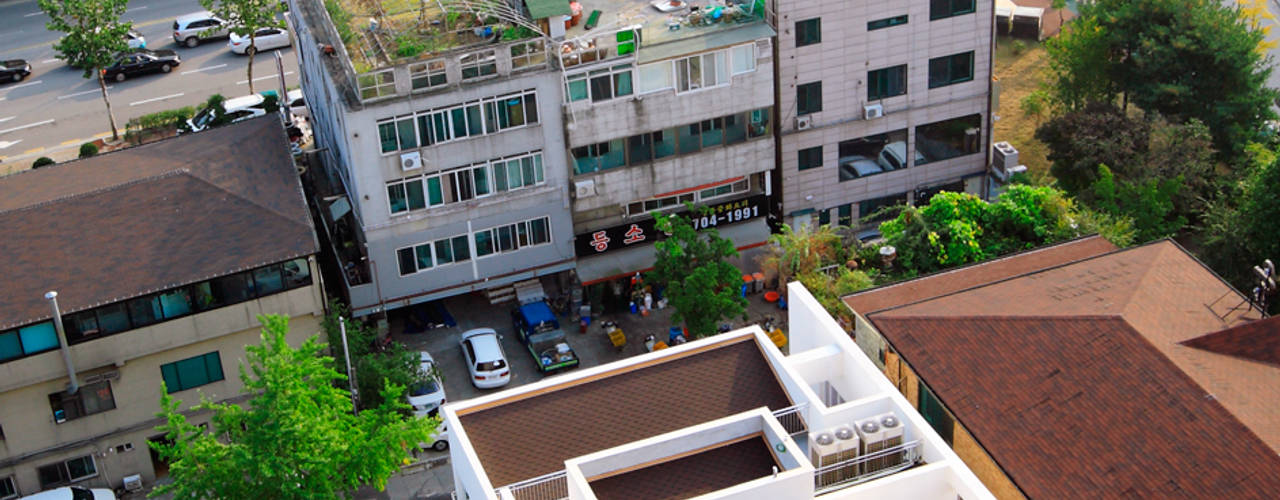 Coffee House, 현앤전 건축사 사무소(HYUN AND JEON ARCHITECTURAL OFFICE ) 현앤전 건축사 사무소(HYUN AND JEON ARCHITECTURAL OFFICE ) Modern houses