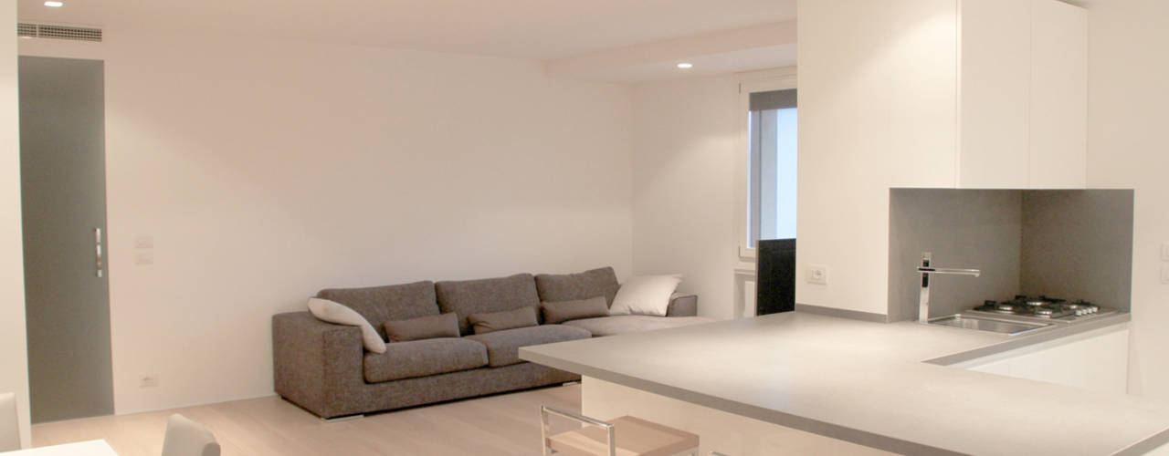 Casa MR, Davide Ceron Architetto Davide Ceron Architetto Minimalist living room