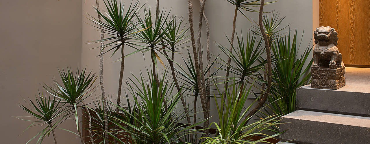 Casa Barrancas, Ezequiel Farca Ezequiel Farca Modern corridor, hallway & stairs