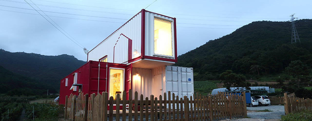 Nemo House, Container Residence, thinkTREE Architects and Partners thinkTREE Architects and Partners 모던스타일 주택