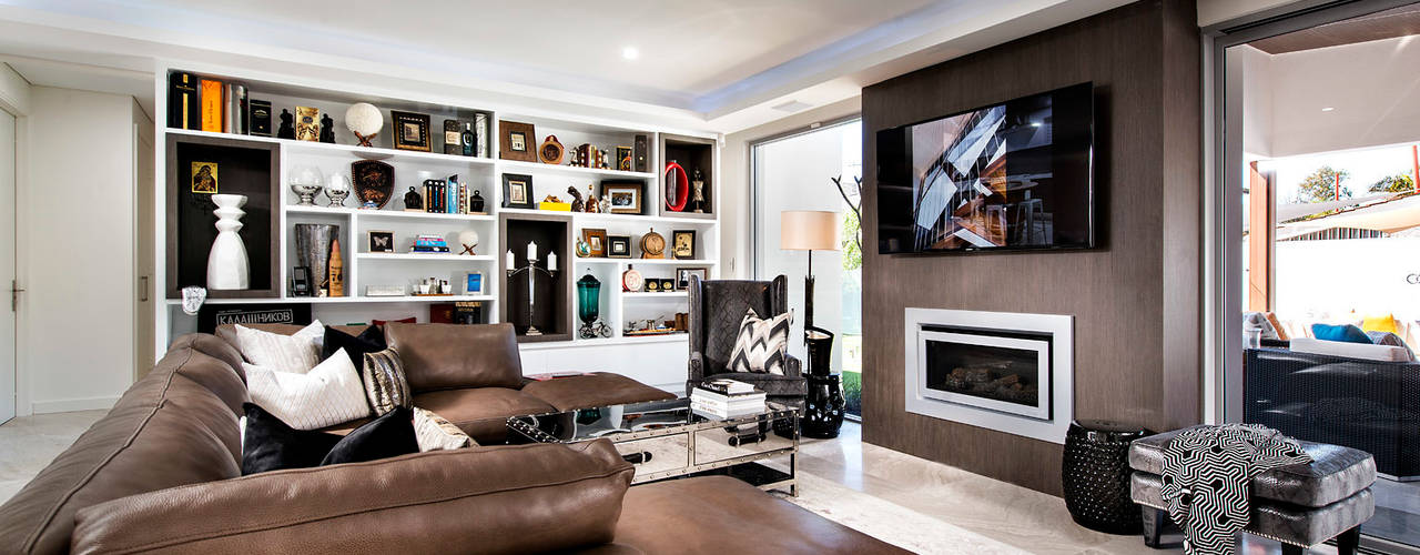 Living Rooms Family Rooms, Moda Interiors Moda Interiors Eclectische woonkamers