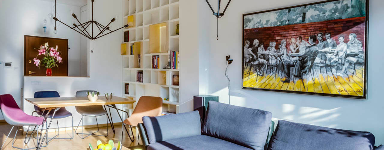 Apartament w Libertowie pod Krakowem, Biuro Projektowe Pióro Biuro Projektowe Pióro Minimalist living room