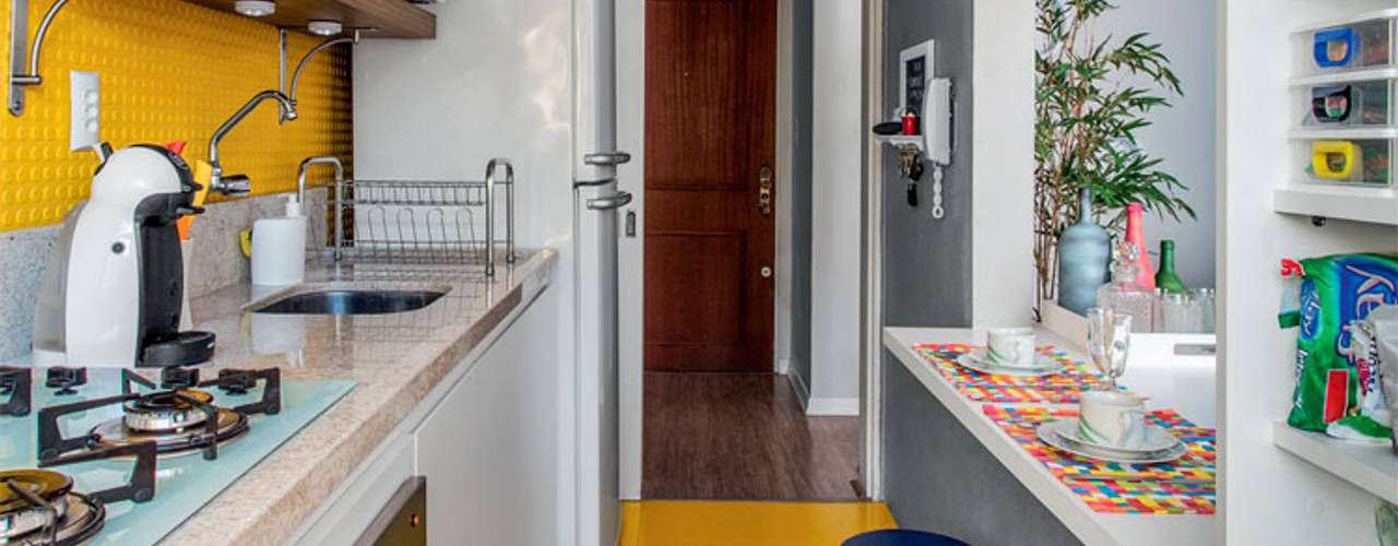 APARTAMENTO MB – Tristeza/ Porto Alegre, Ambientta Arquitetura Ambientta Arquitetura Cocinas de estilo ecléctico