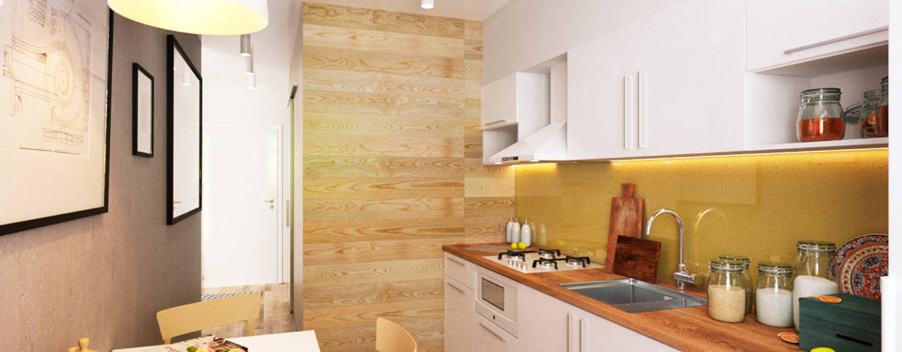 KEFIR HOME, IK-architects IK-architects Minimalist kitchen