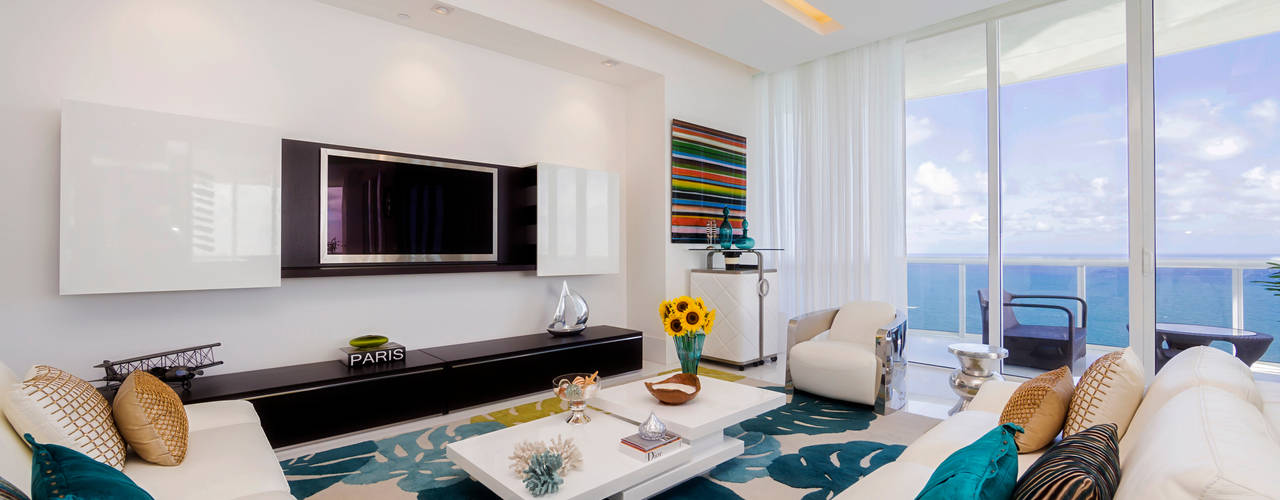 Sunny Isles - Florida - US, Infinity Spaces Infinity Spaces Salas de estar modernas