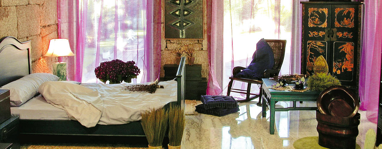 Vivienda unifamiliar con estilo oriental, Mow Global Design Mow Global Design Asian style bedroom