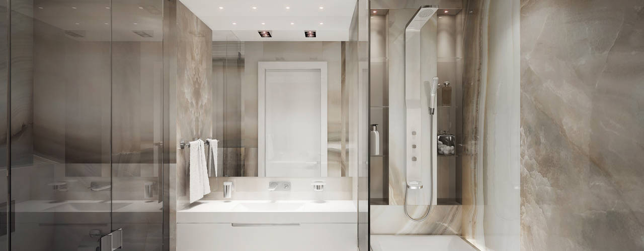 Contemporary bathroom, DenisBu DenisBu Ванная комната в стиле минимализм