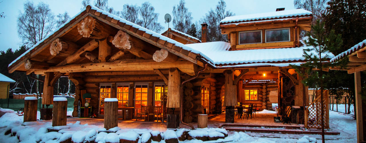 Дом в Пушкино, Смарт Вуд Смарт Вуд Rustic style house