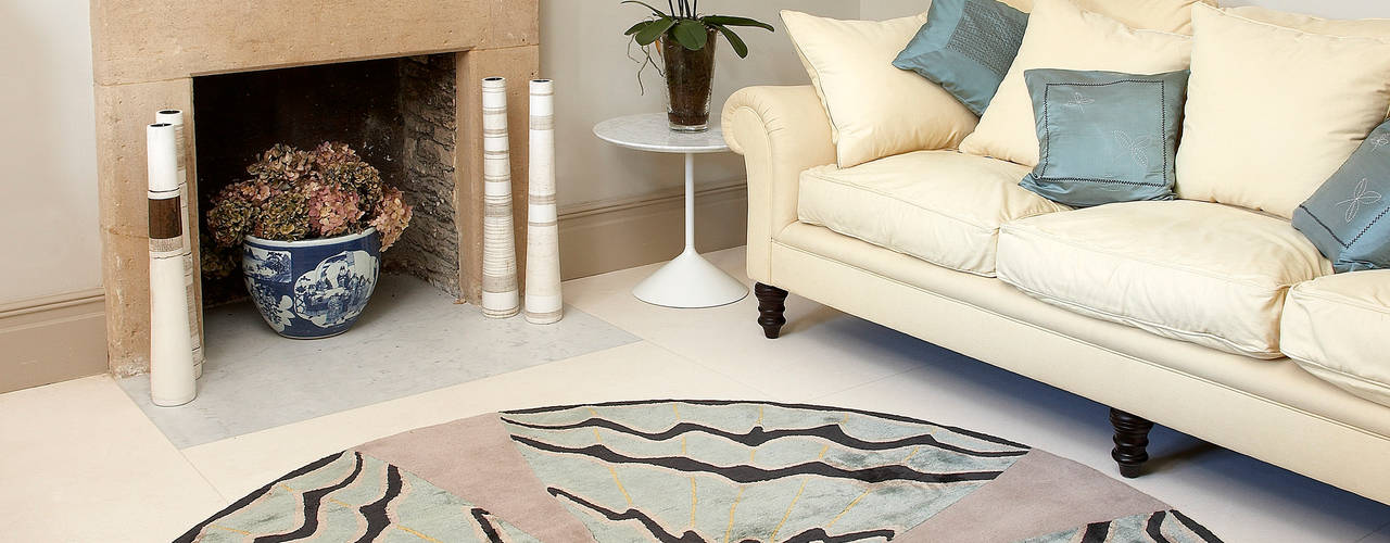 Deirdre Dyson BUTTERFLY rug collection , Deirdre Dyson Carpets Ltd Deirdre Dyson Carpets Ltd Гостиная в стиле модерн