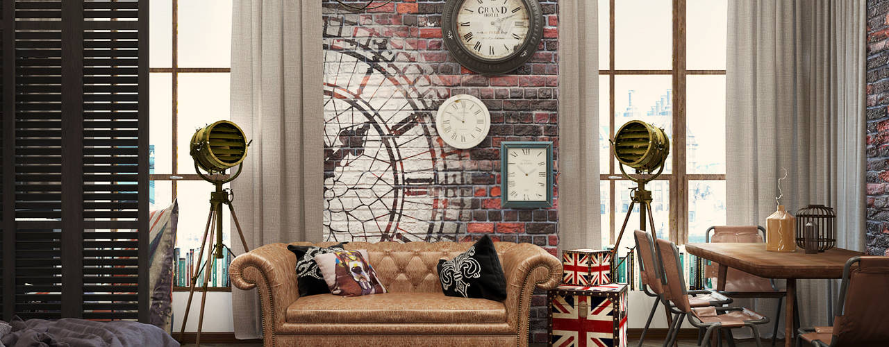 homify Industrial style living room