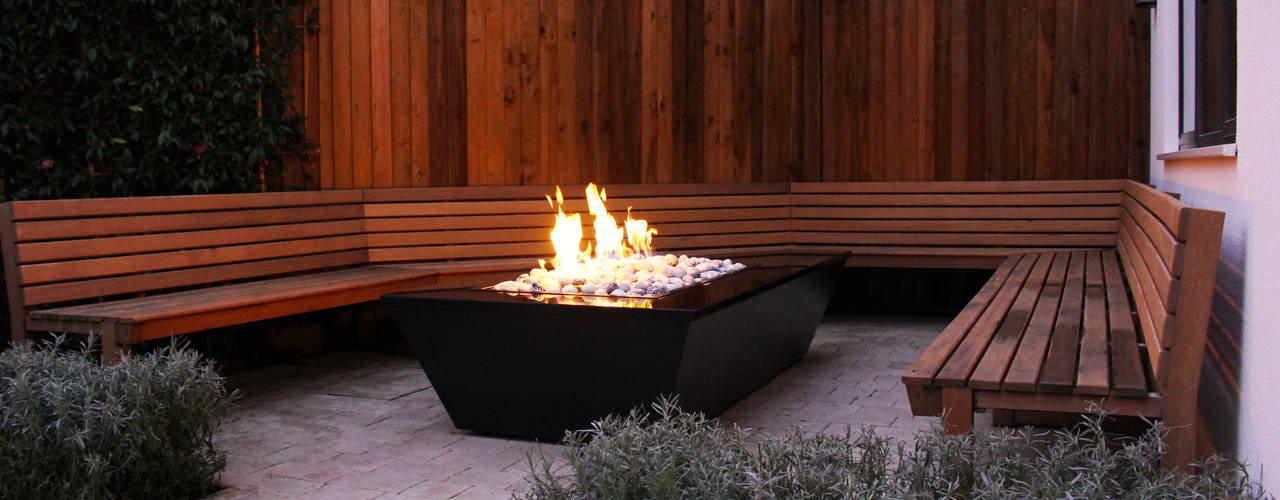 Stealth Boat Fire Table - Southampton, Rivelin Rivelin Vườn phong cách hiện đại