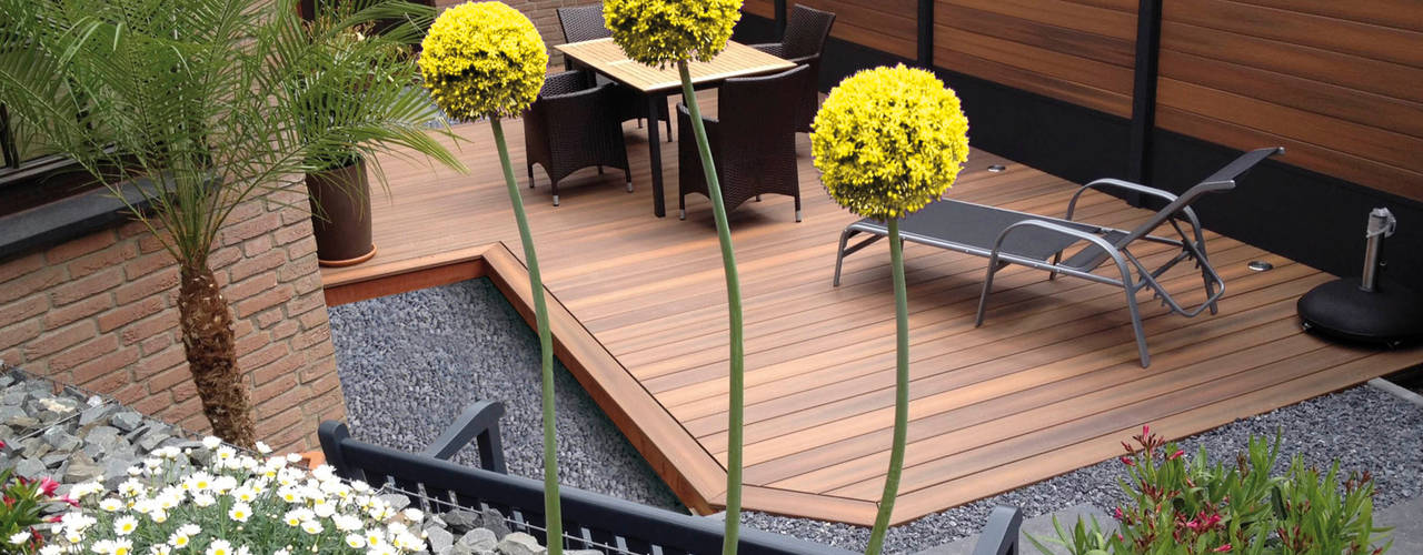 Palissade Elégante et Esthétique Pour Votre Jardin, Deck-linéa Deck-linéa Moderner Garten