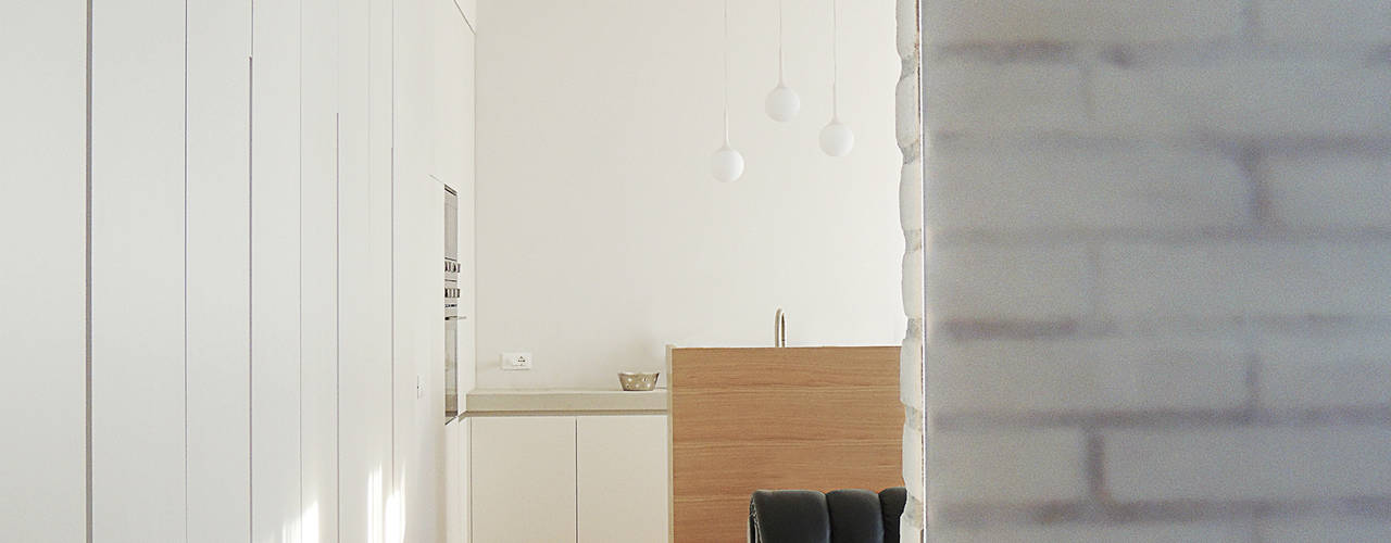 Casa M, interno a Milano, diegocolliniarchitetto diegocolliniarchitetto Soggiorno minimalista