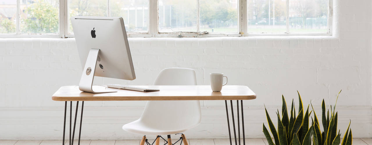 Midcentury Modern Desk, Biggs & Quail Biggs & Quail Phòng học/văn phòng phong cách hiện đại