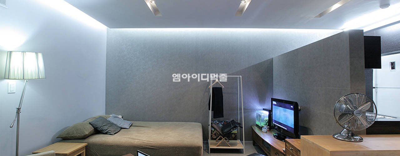 영등포구 당산동 19평형 원룸형 아파트, MID 먹줄 MID 먹줄 Modern style bedroom