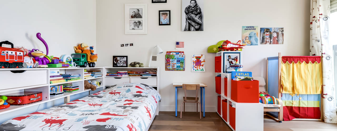 Design D'intérieur De Chambre D'enfant Moderne Dans La Maison Avec Des  Enfants De Décoration Chambre D'enfants Colorée