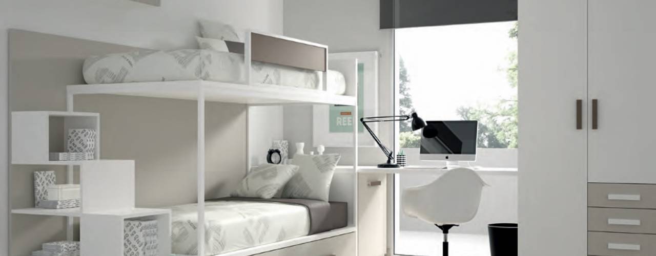 DORMITORIOS JUVENILES, MUEBLES DUERO MUEBLES DUERO Camera da letto minimalista