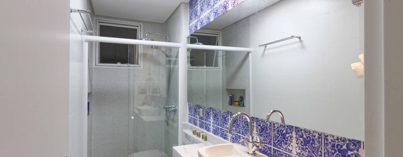 Apartamento Itaim Bibi - 90m², Raphael Civille Arquitetura Raphael Civille Arquitetura Minimal style Bathroom