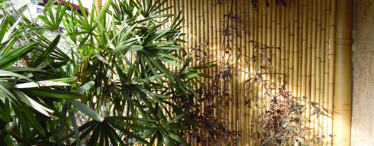 Cercas e painéis de bambu para áreas internas e externas., Bambu Rei Eco-Design Bambu Rei Eco-Design Balcon, Veranda & Terrasse rustiques